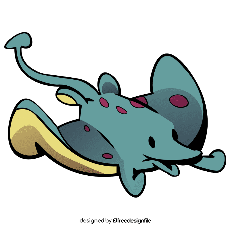 Stringray happy clipart