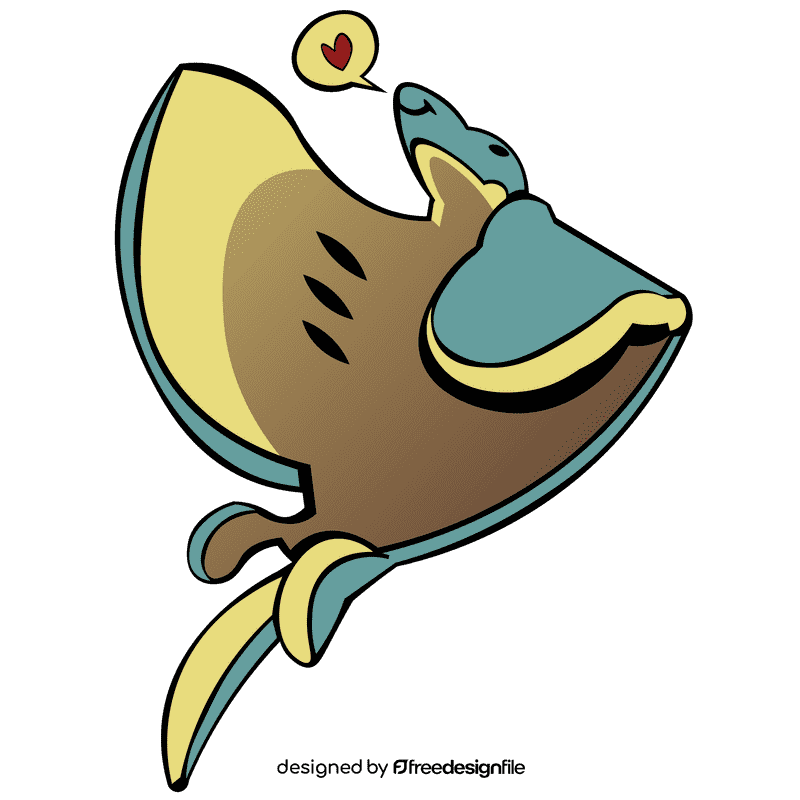 Stringray love clipart