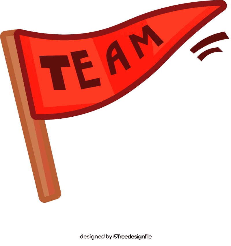 Team flag clipart