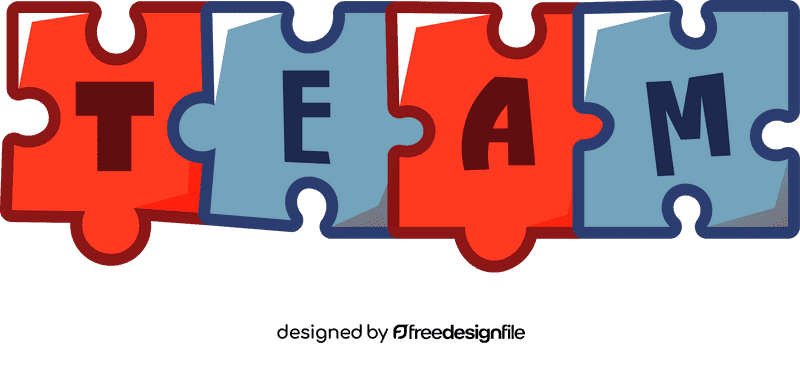 Team puzzle clipart