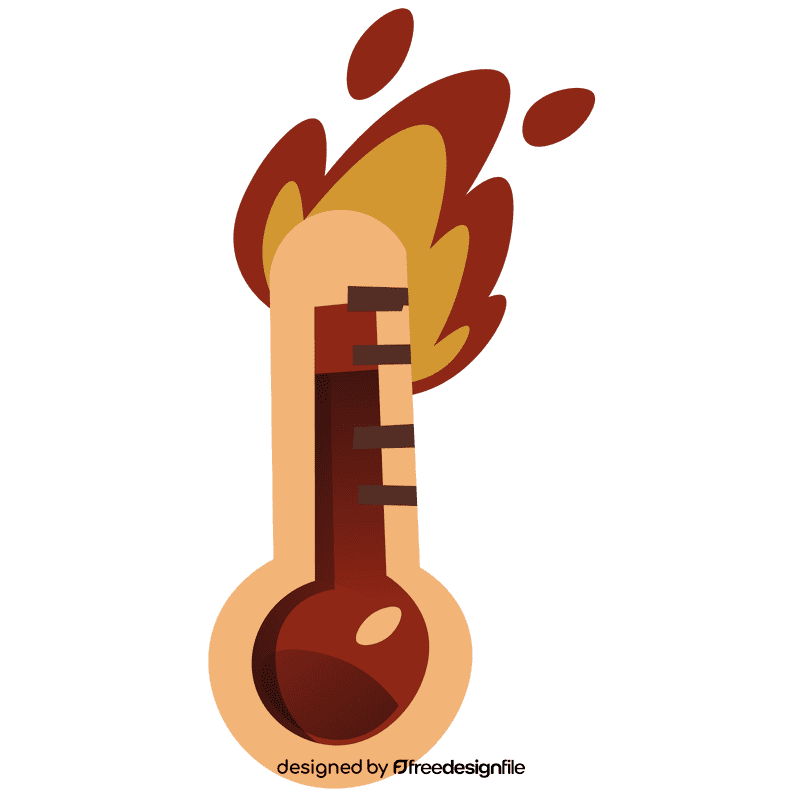 Temperature hot clipart