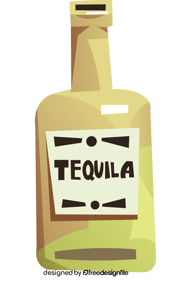 Tequila bottle clipart