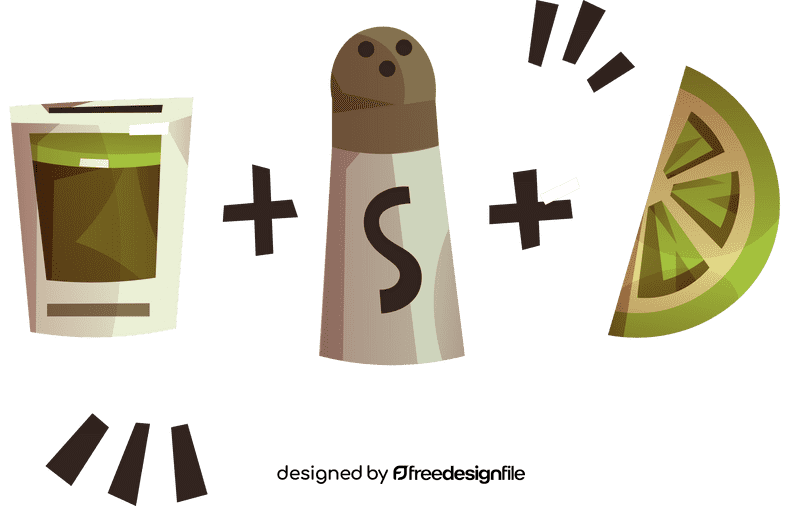 Tequila recipe clipart