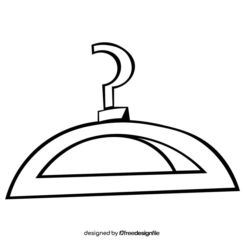 Theater hanger black and white clipart