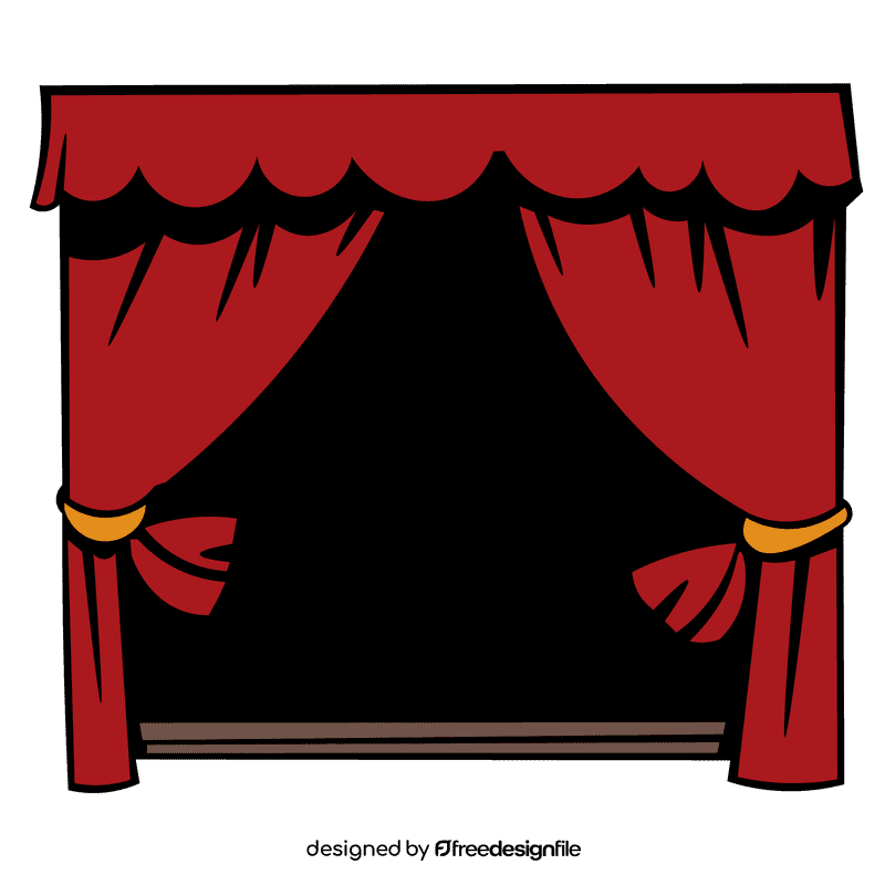 Theater scene clipart