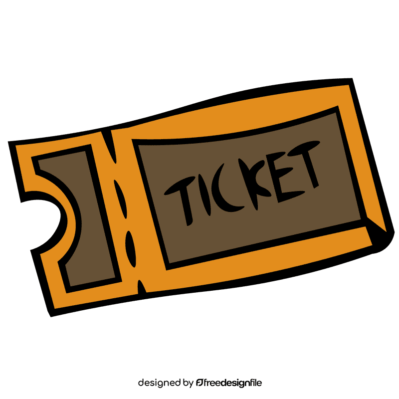 Theater ticket clipart
