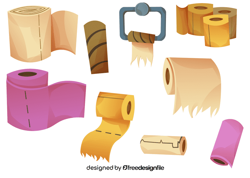 Toilet paper roll vector