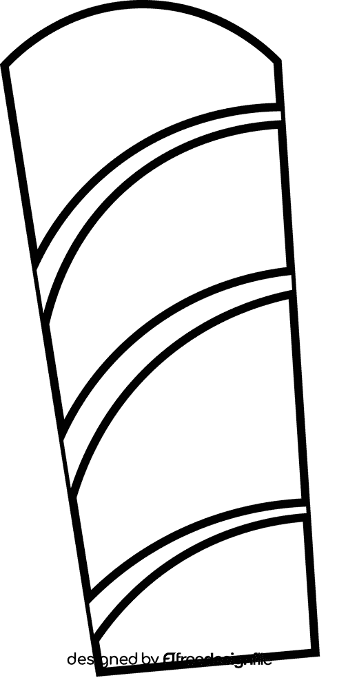 Toilet paper roll carton black and white clipart