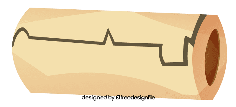 Toilet paper roll finished clipart