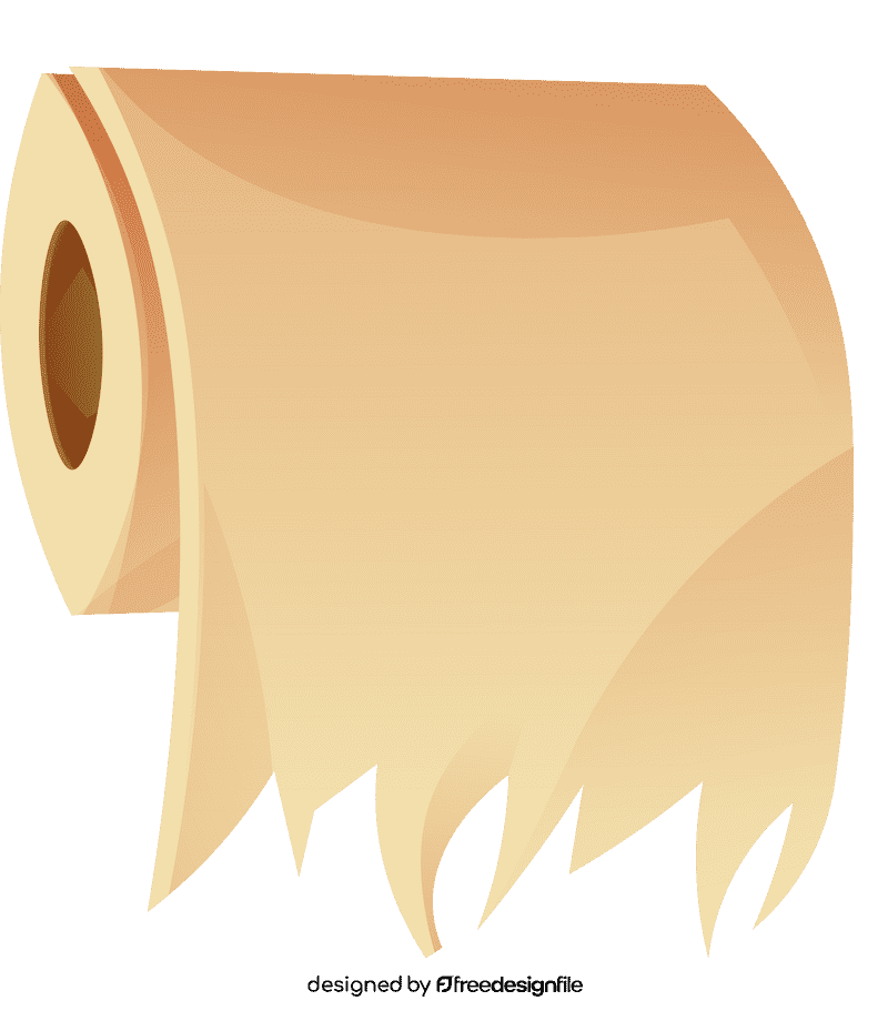 Toilet paper roll horisontal clipart