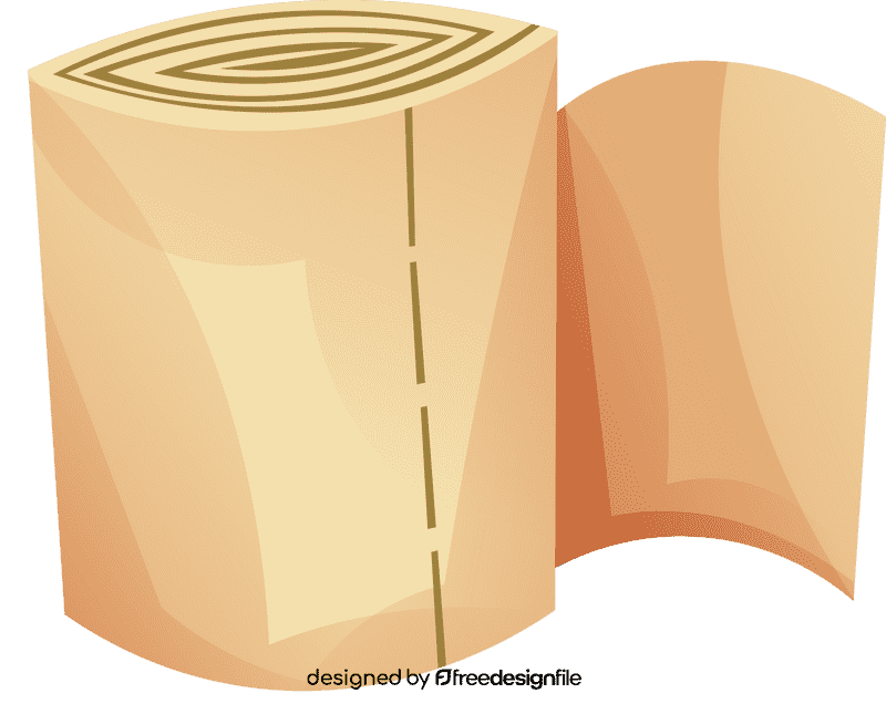 Toilet paper roll white clipart