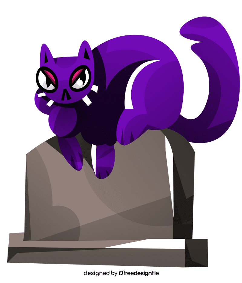 Tombstone cat clipart