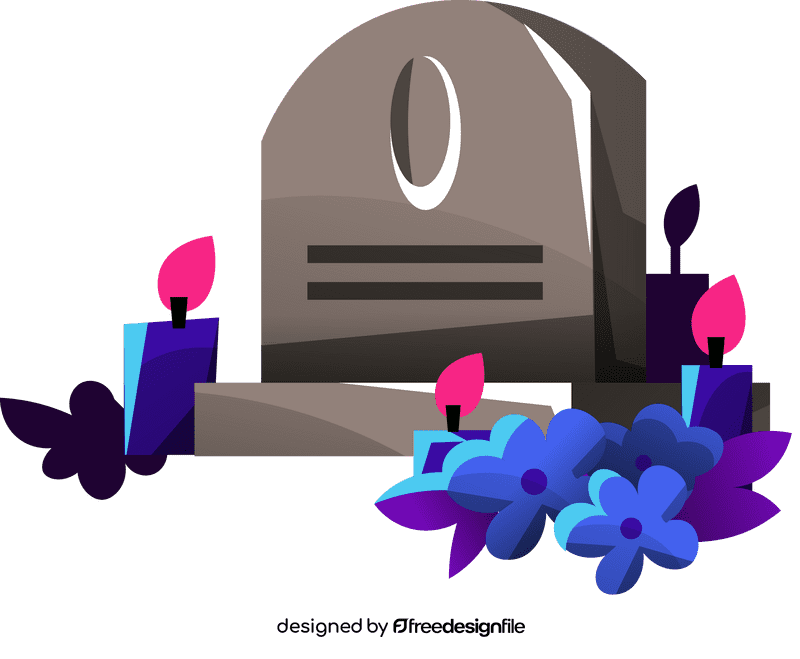 Tombstone flowers clipart