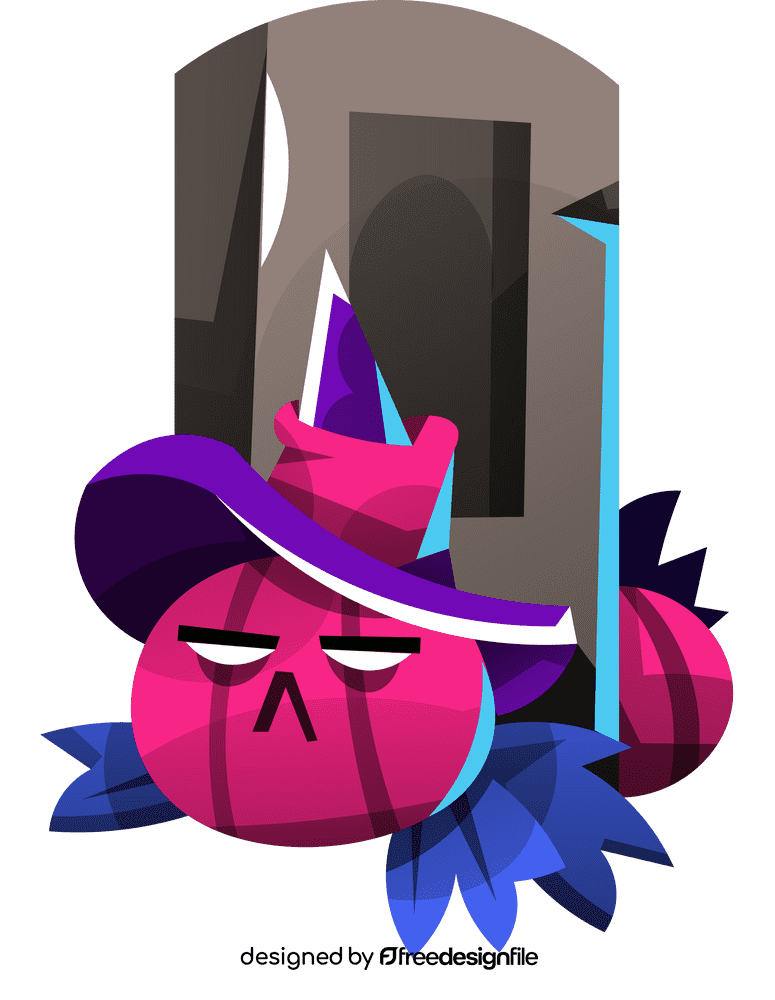 Tombstone pumpkin clipart