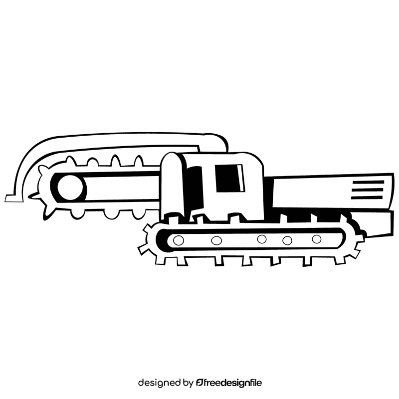 Trencher black and white clipart