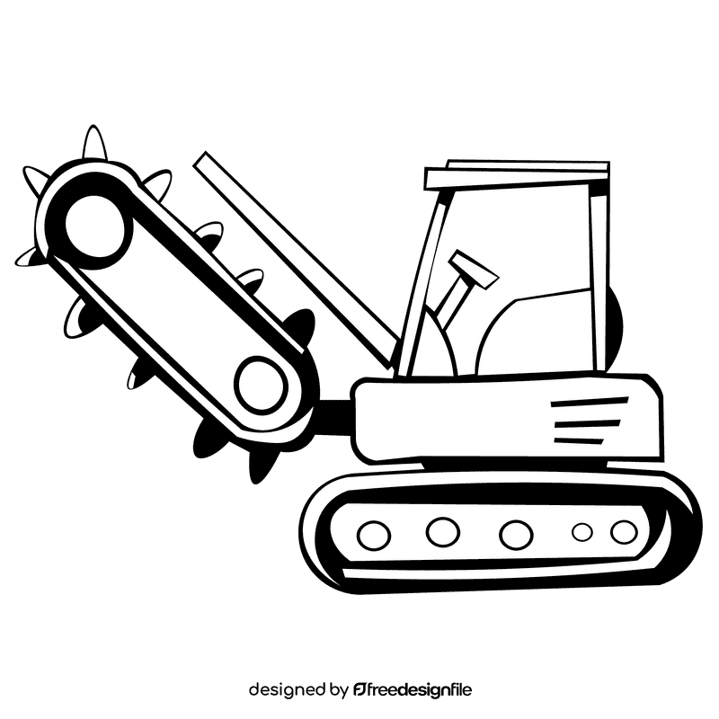 Trencher black and white clipart