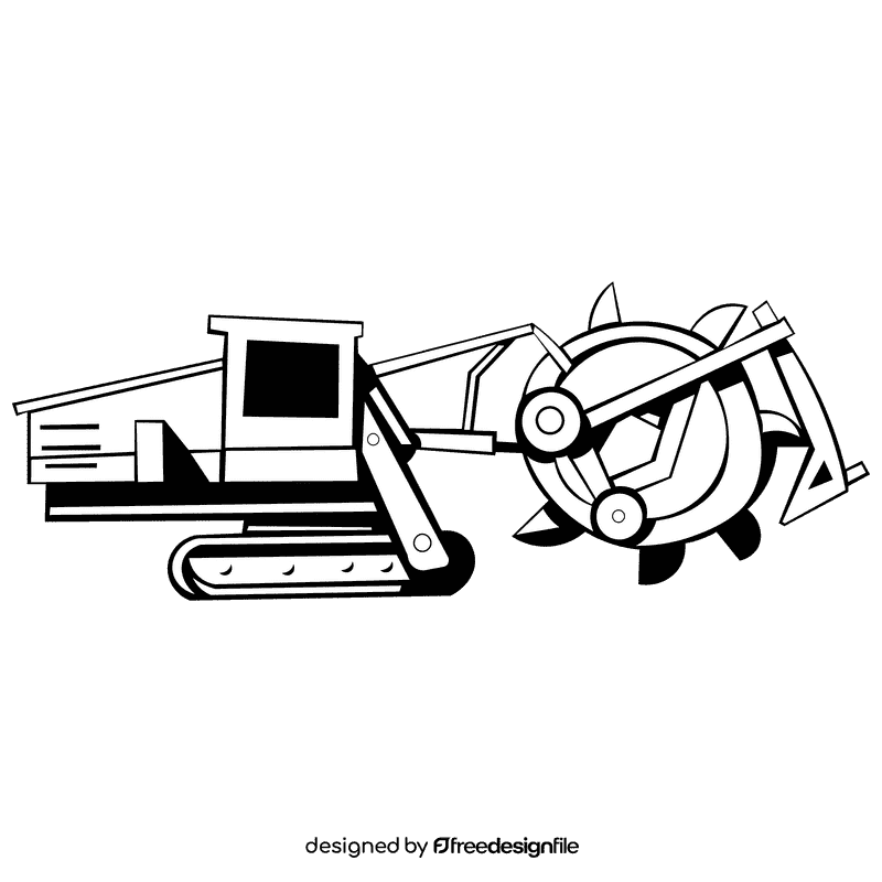 Trencher black and white clipart