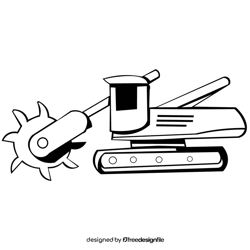 Trencher black and white clipart