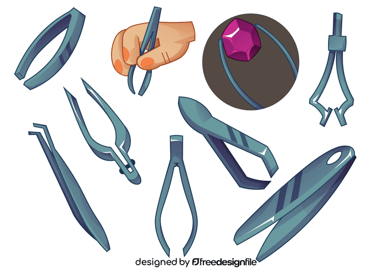 Tweezers vector