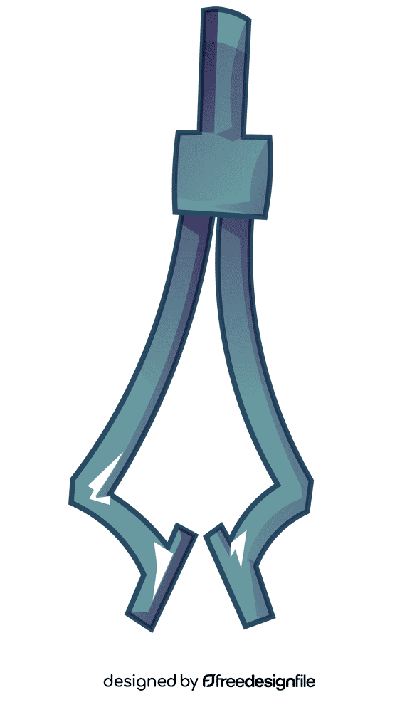 Tweezers curvy clipart