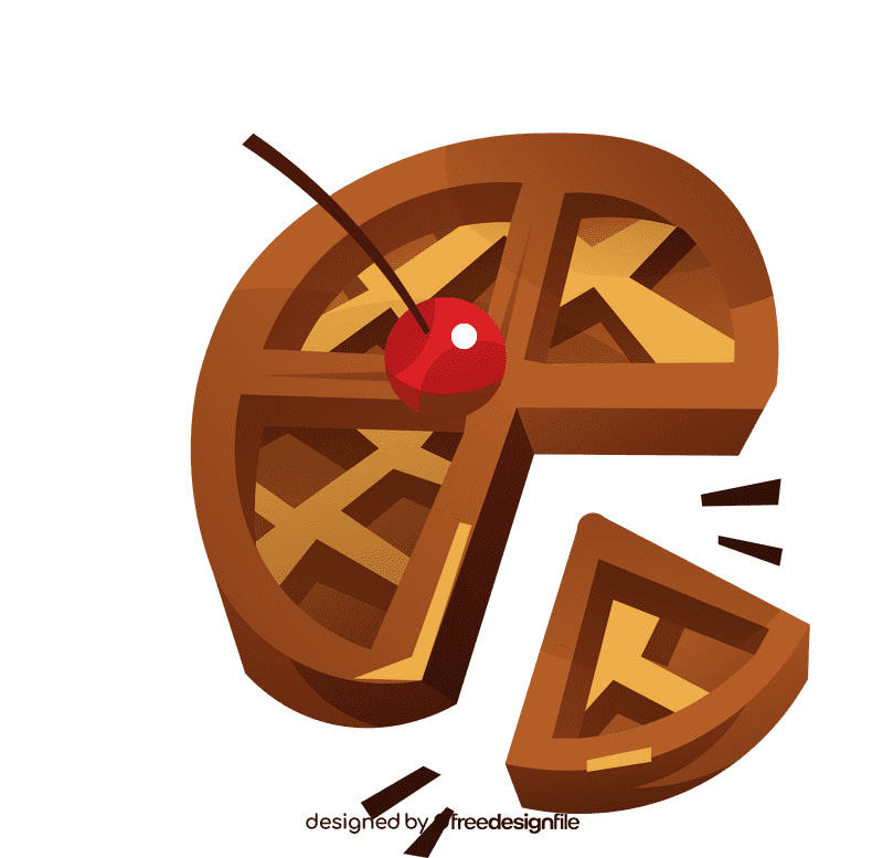 Waffle segments clipart