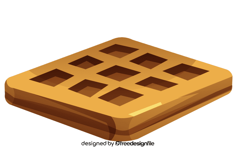 Waffle square clipart