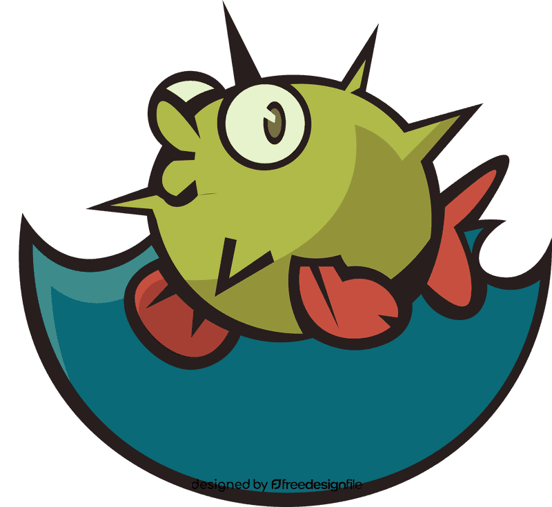 Water float fish clipart