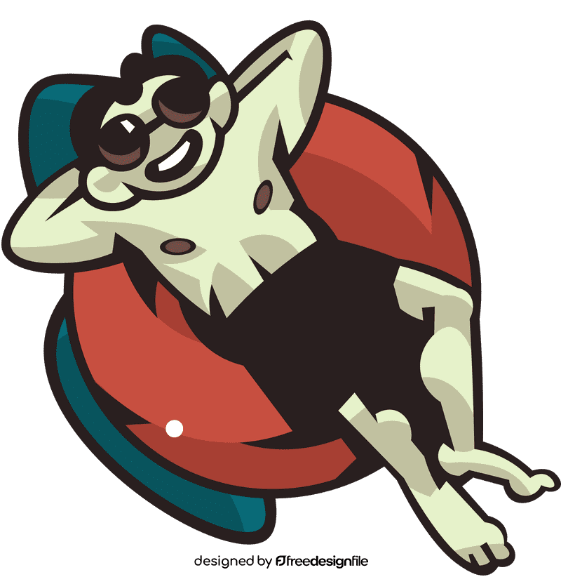 Water float man clipart