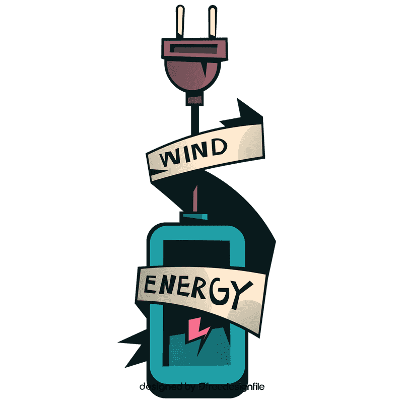 Wind turbine wind energy clipart