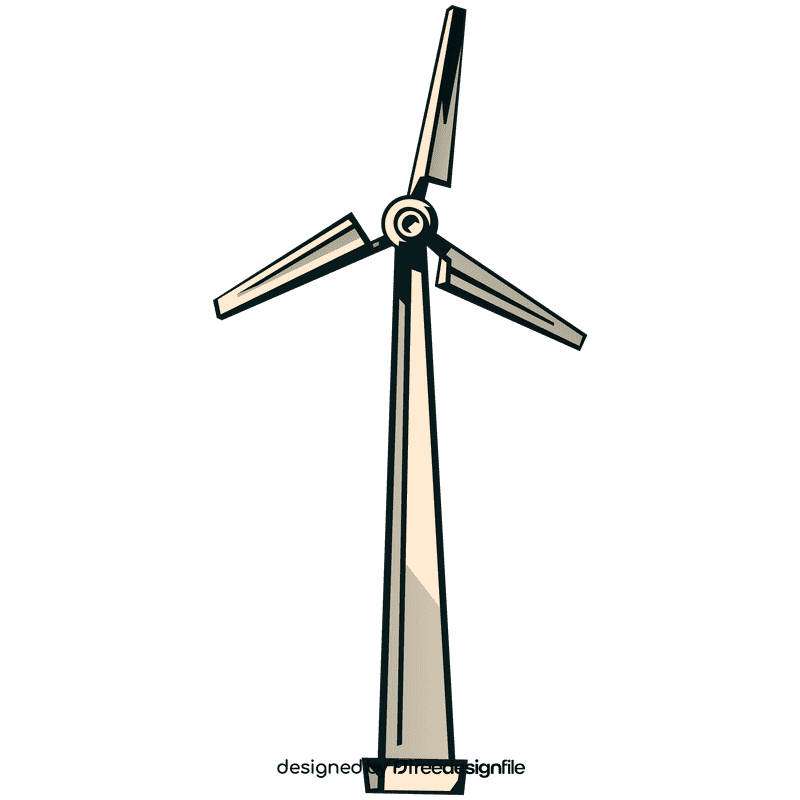 Wind turbine clipart