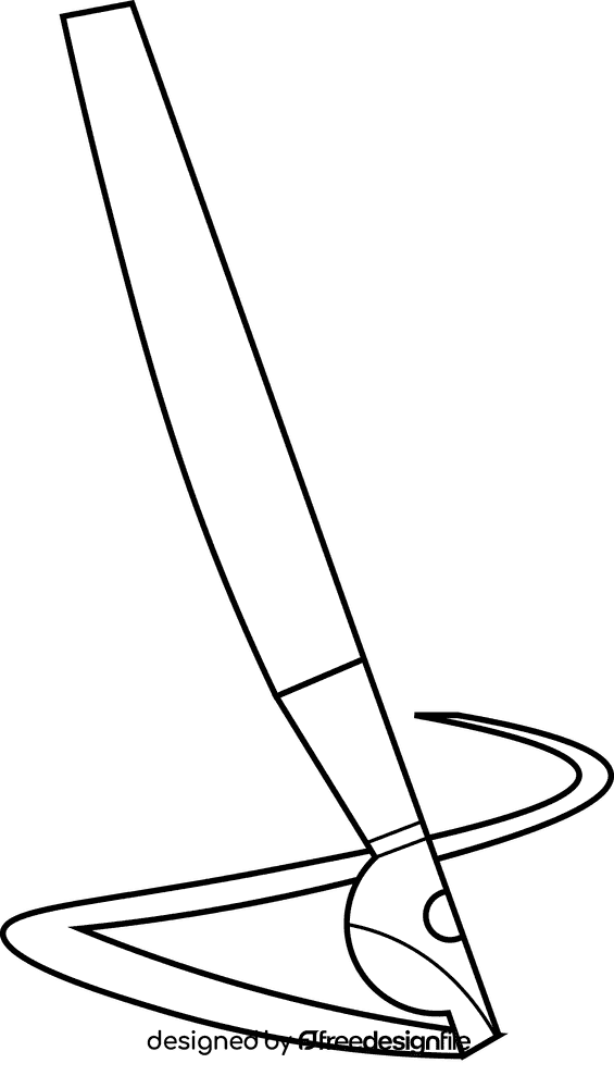 Writing line black and white clipart