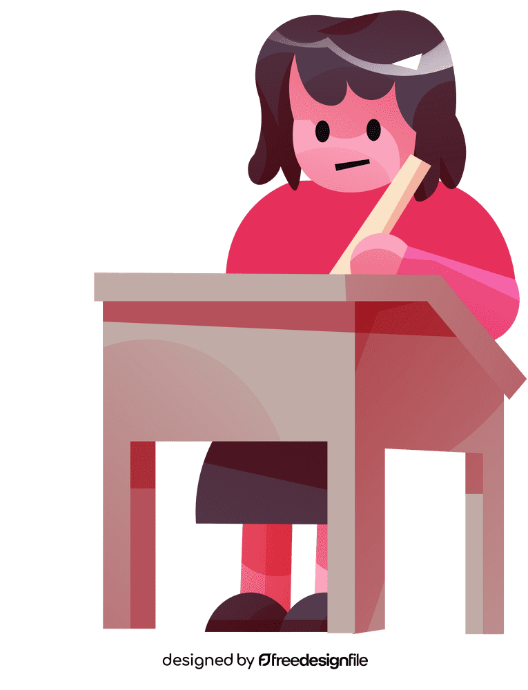 Writing table clipart