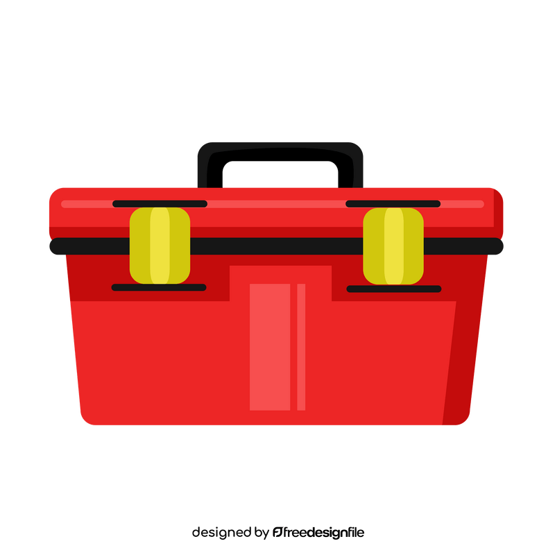 Electrician tool box clipart