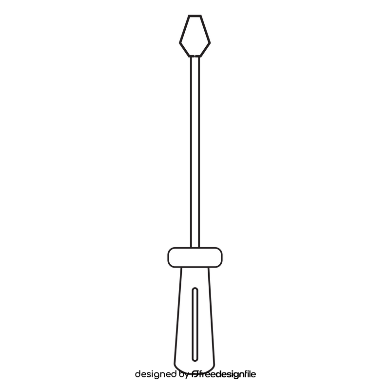 Electrician tool drawing black and white clipart