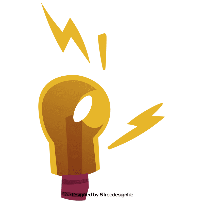 Brain lamp clipart