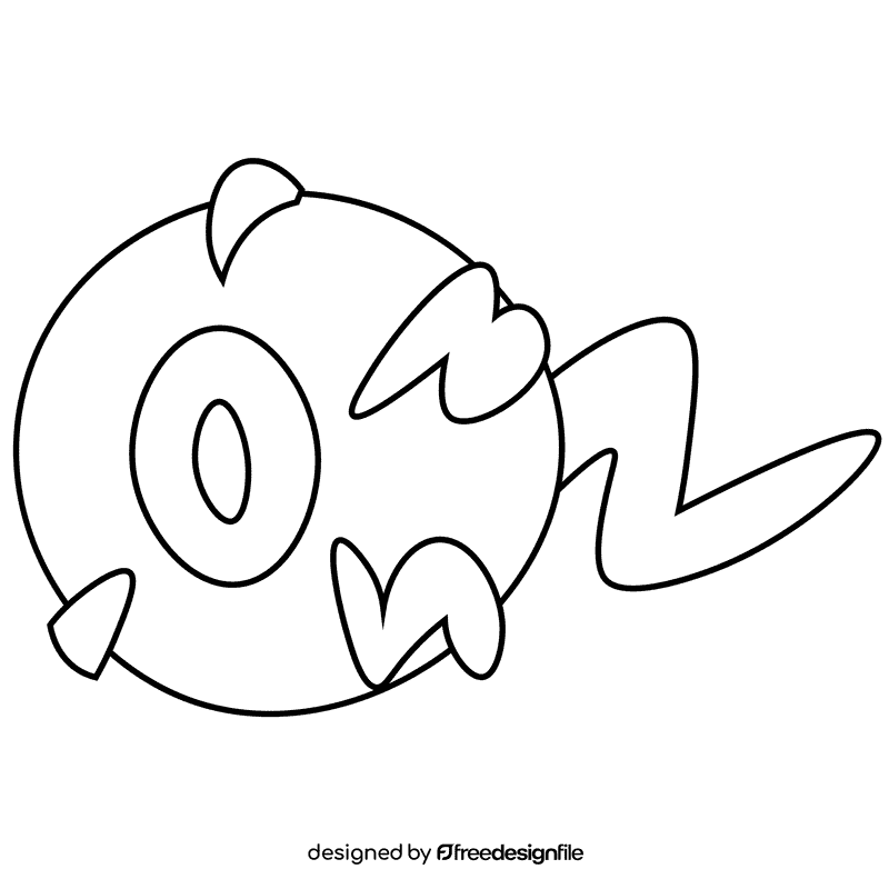 Eye black and white clipart