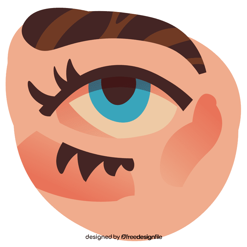 Eye face clipart