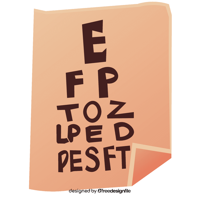 Eye table clipart