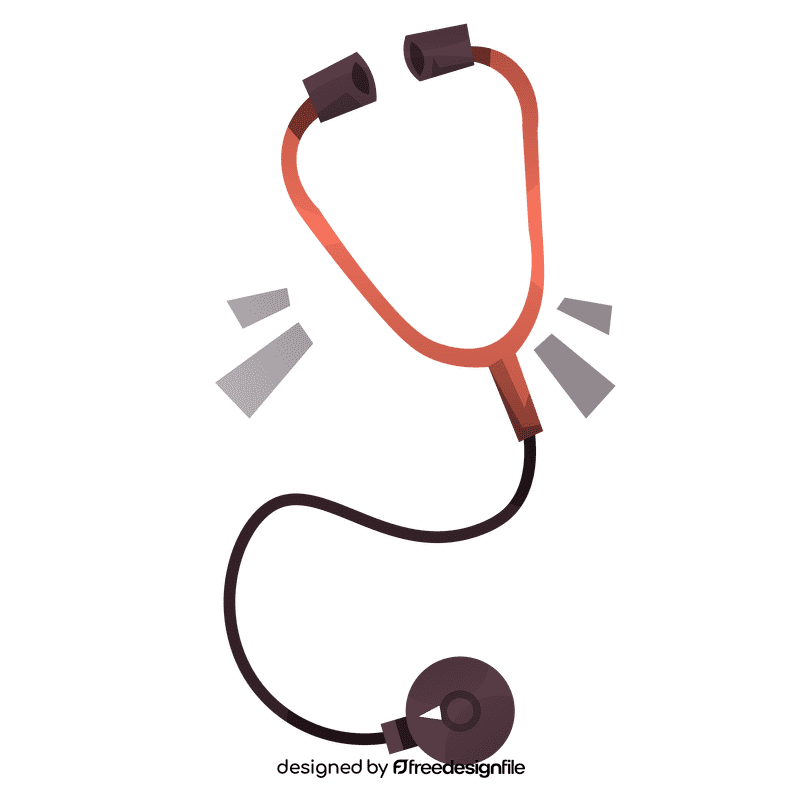 Heart phonendoscope clipart