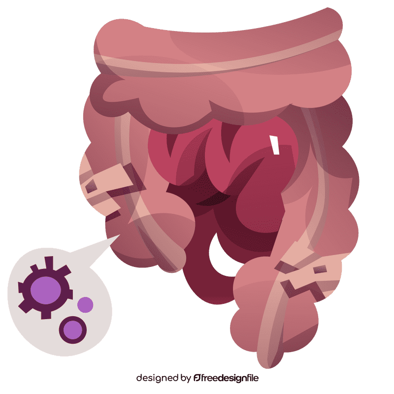 Intestines sick clipart