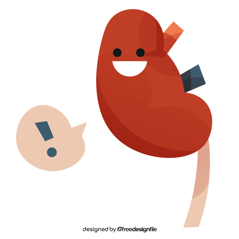 Kidneys happy clipart