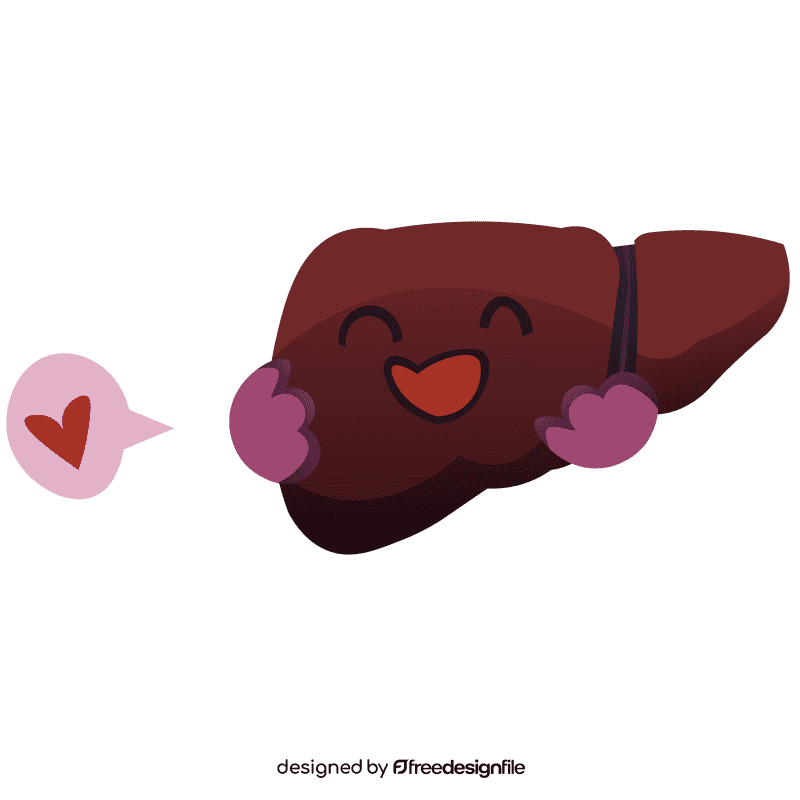 Liver happy clipart