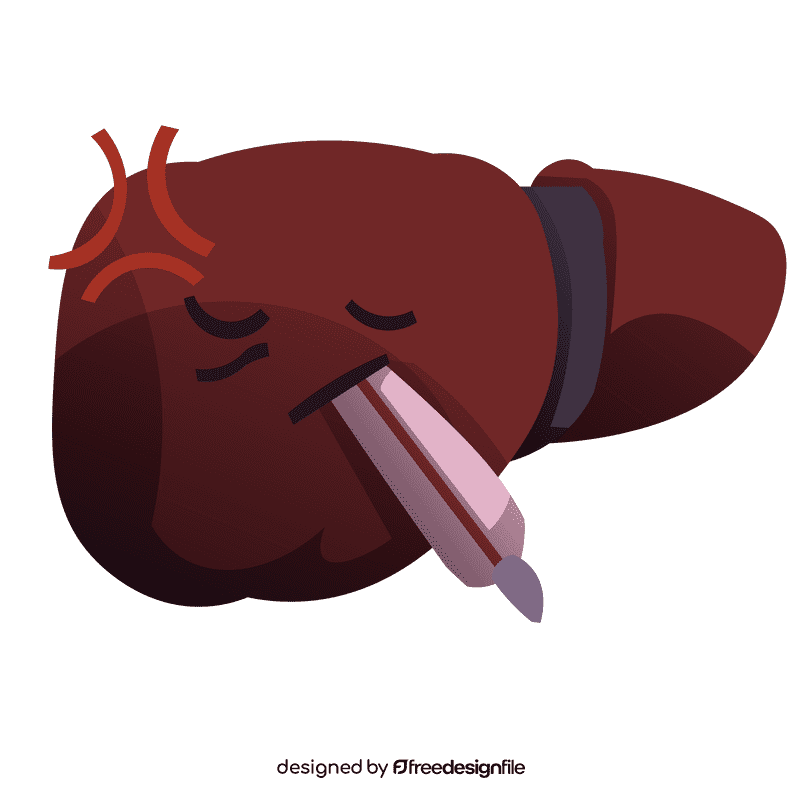 Liver ill clipart