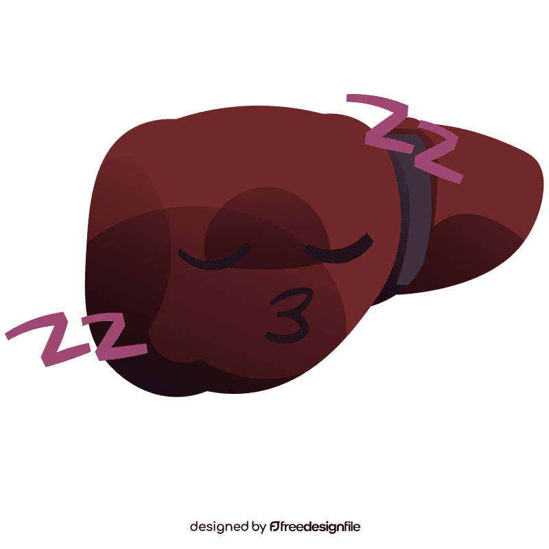 Liver sleep clipart