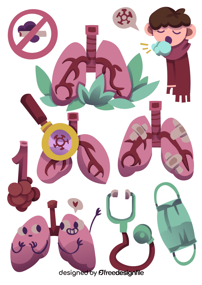 Lungs vector