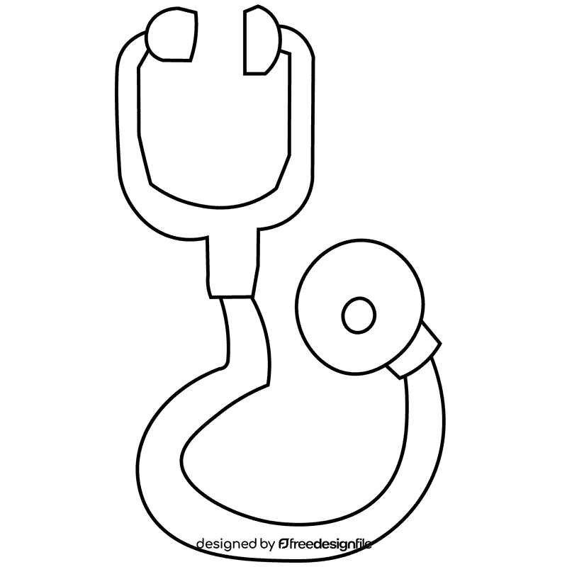 Lungs tool black and white clipart