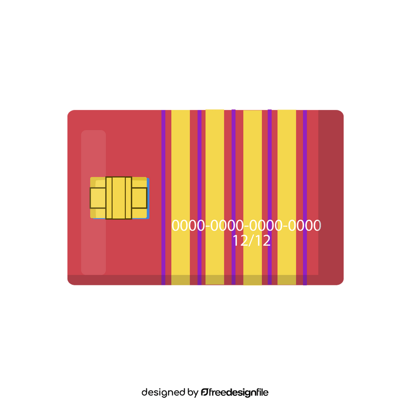 Debit card clipart