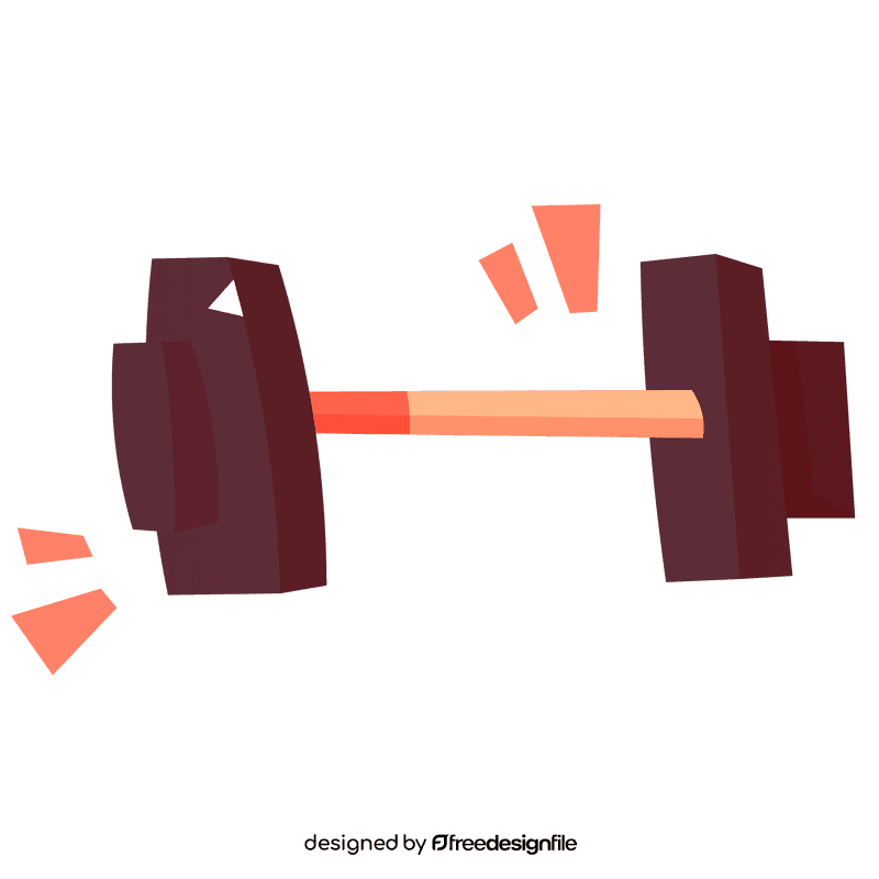 Muscles dumbbell clipart