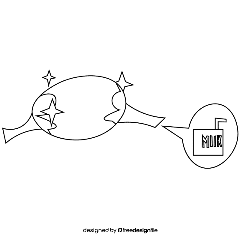 Muscles strong black and white clipart