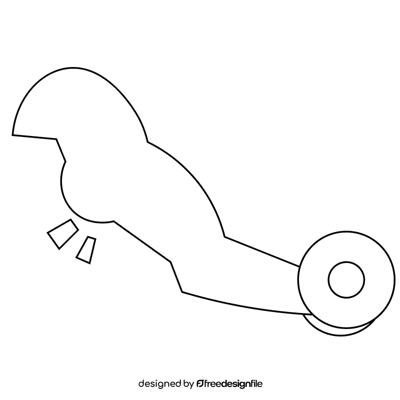 Muscles workout black and white clipart